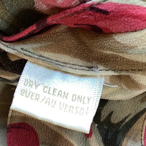 ⚜️ Dana Buchman Long Floral Silk Tunic  Blazer  SZ 8 - Picture 7 of 16